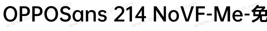 OPPOSans 214 NoVF-Me字体转换